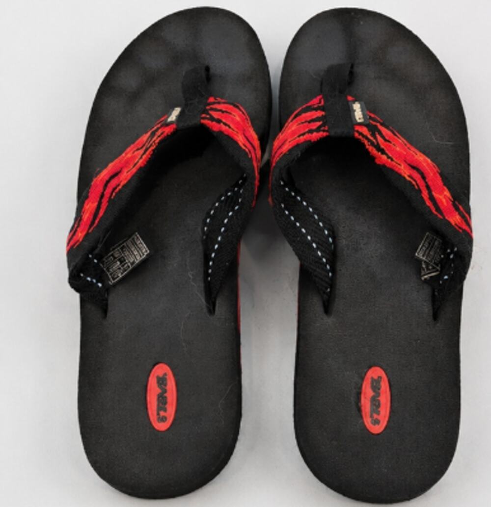 Teva Women’s Mush II Flip Flops Black Red US 10 Sport Beach Sandals